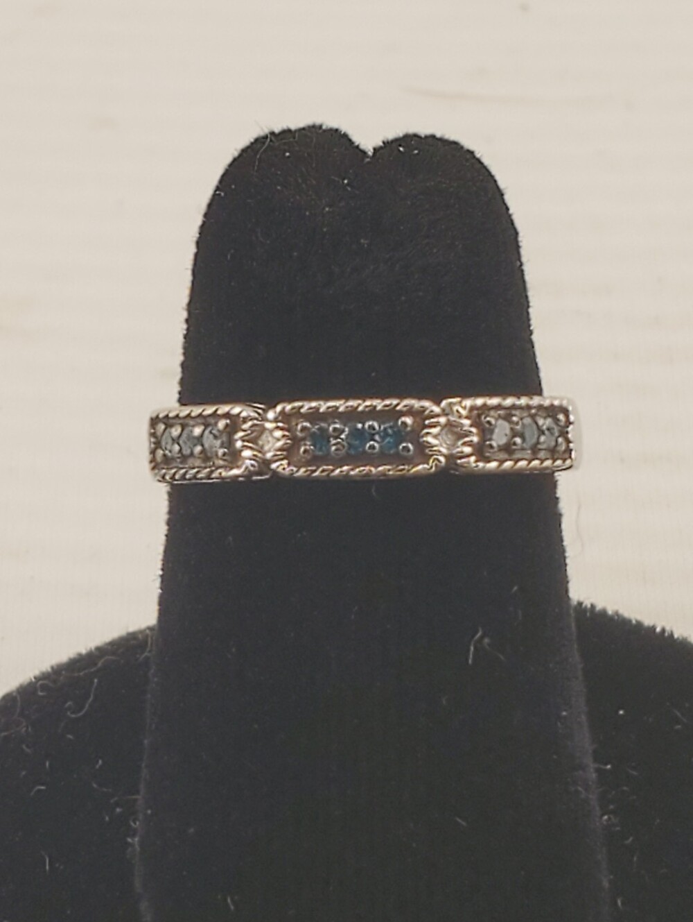MDJ Sterling Blue Topaz Ring 6